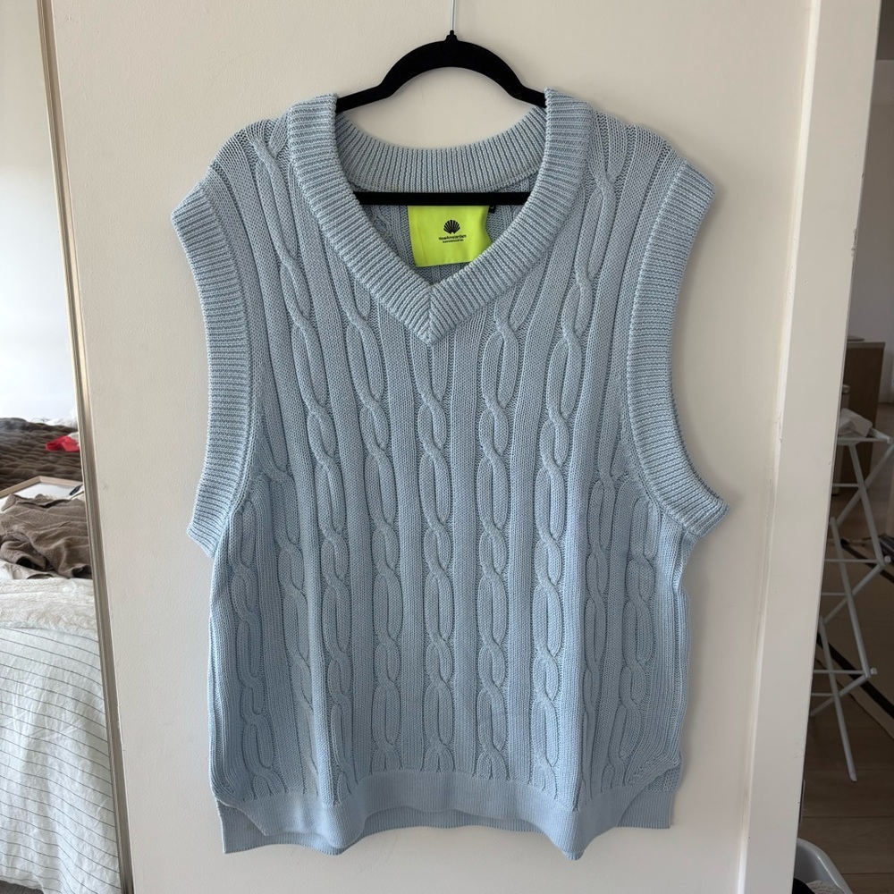 New Amsterdam Surf Association Cable Knit Sweater Vest - Men’s